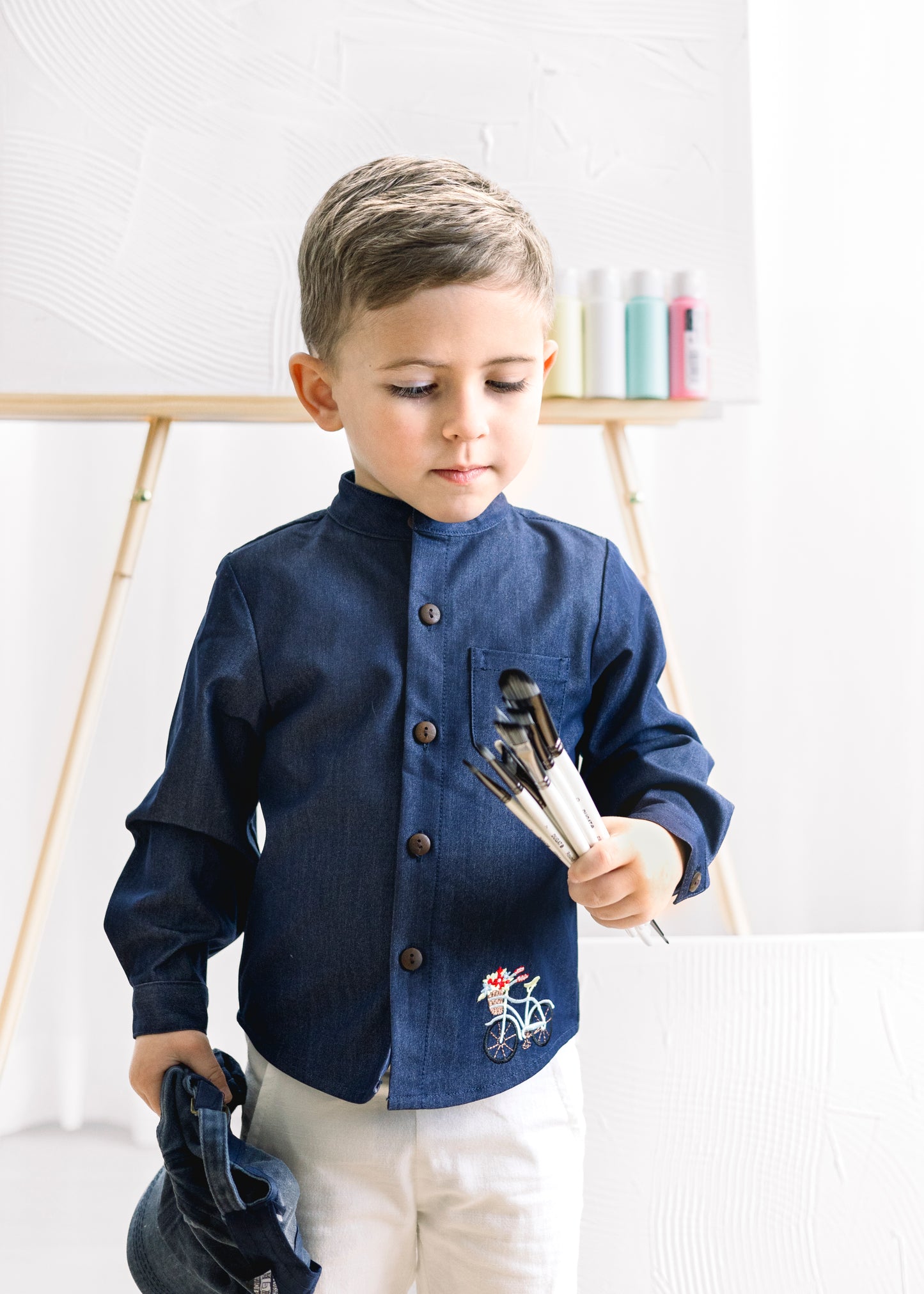 Denim Bike Boys Shirt