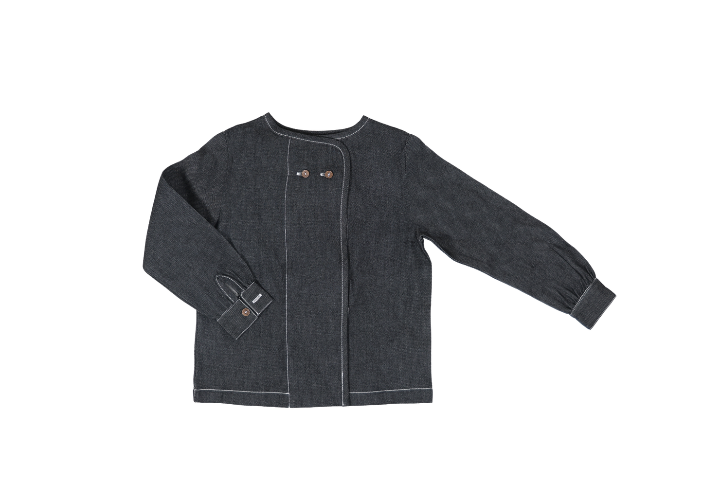 Black Denim Boys Top