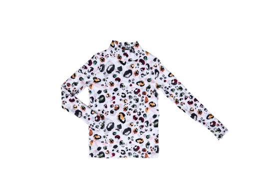 Printed Turtleneck