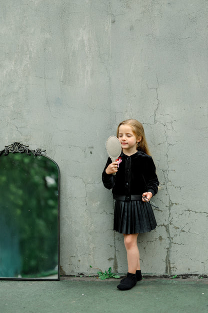 Black Velvet Girls Sweater